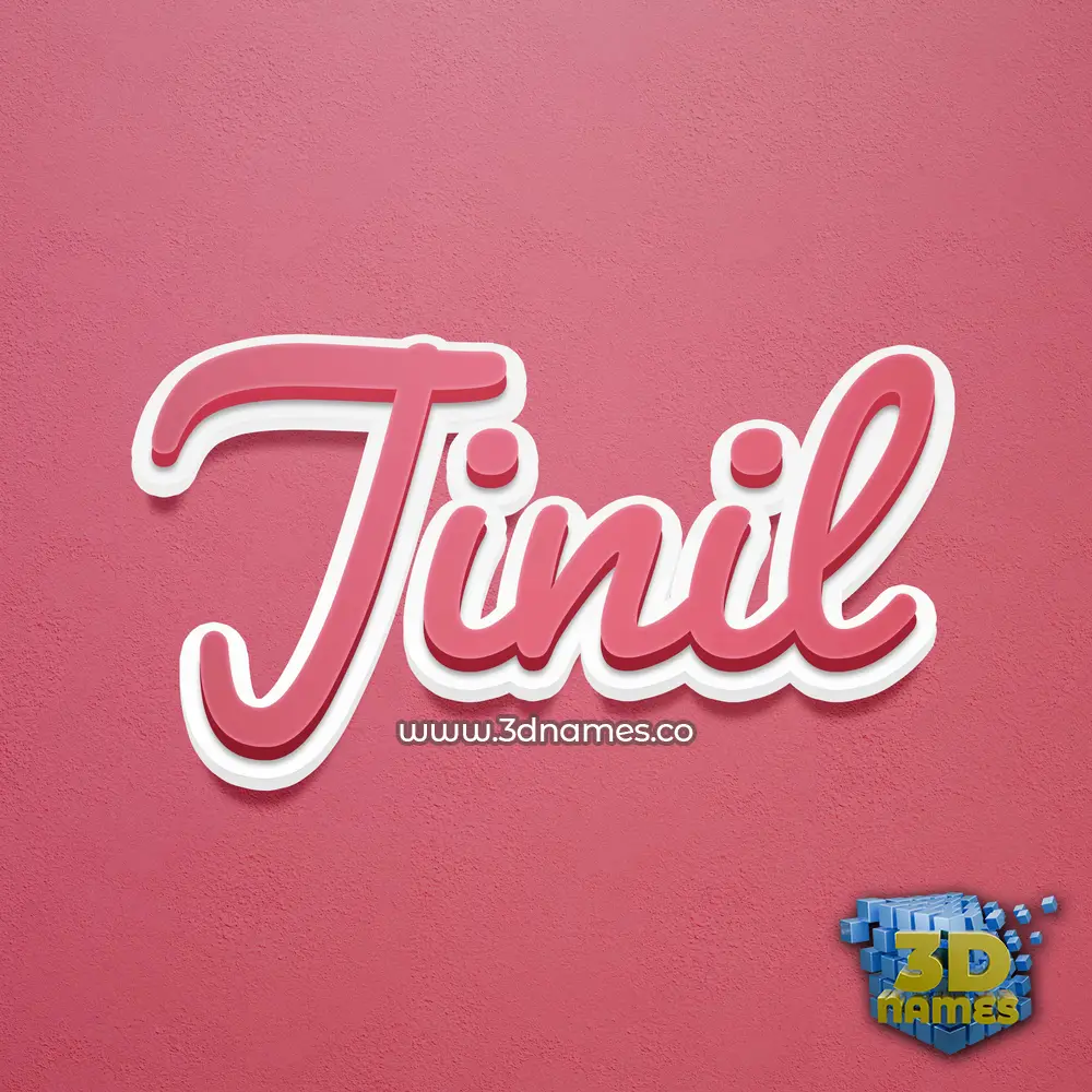 jinil in Red Scribble style - 3D name wallpaper jinil in Red Scribble style - 3D name wallpaper