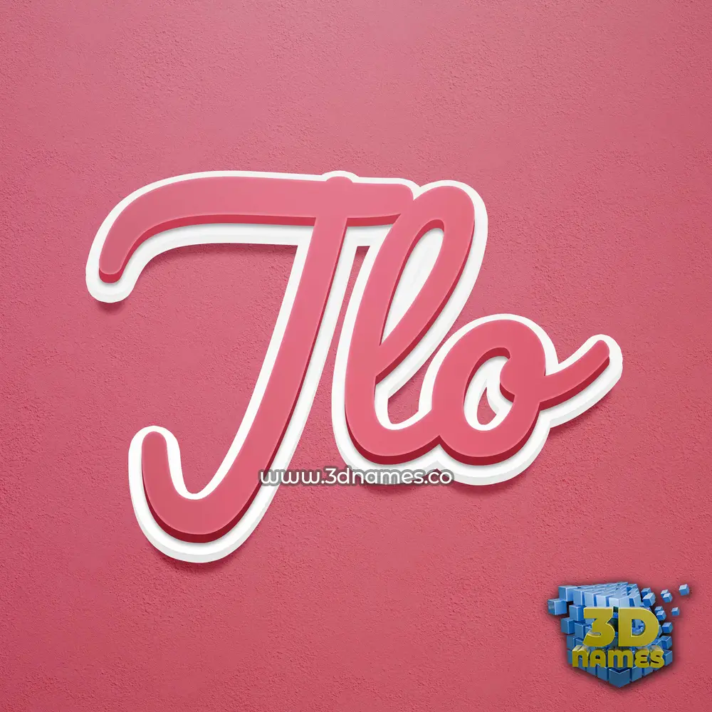 jlo in Red Scribble style - 3D name wallpaper jlo in Red Scribble style - 3D name wallpaper