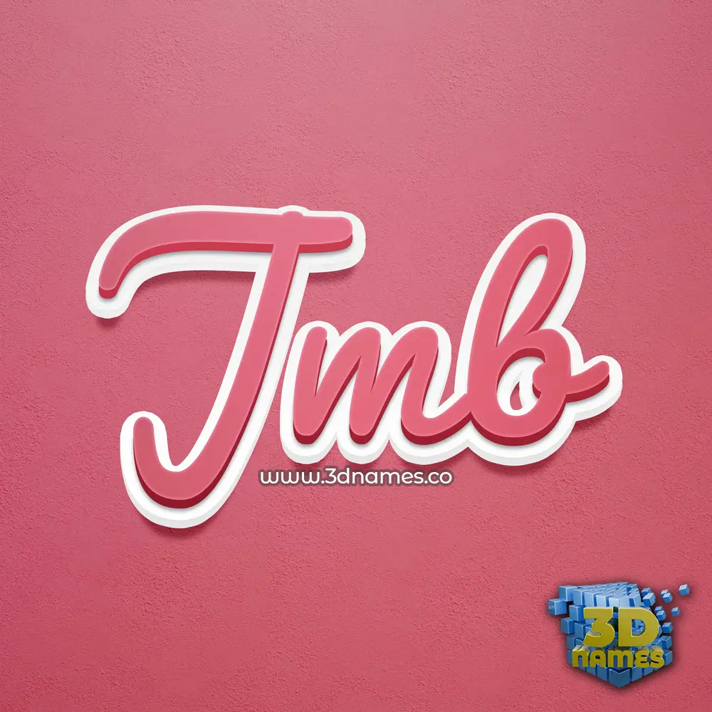 jmb in Red Scribble style - 3D name wallpaper jmb in Red Scribble style - 3D name wallpaper