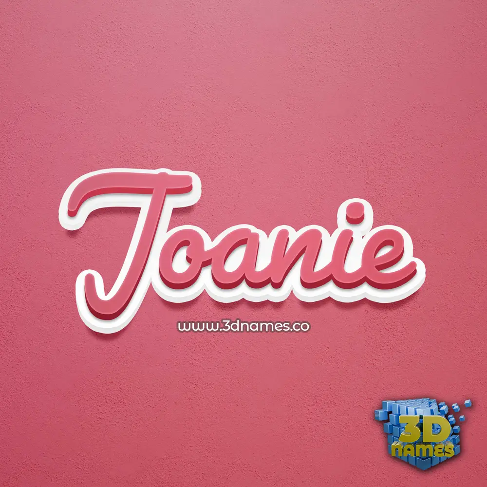 joanie in Red Scribble style - 3D name wallpaper joanie in Red Scribble style - 3D name wallpaper