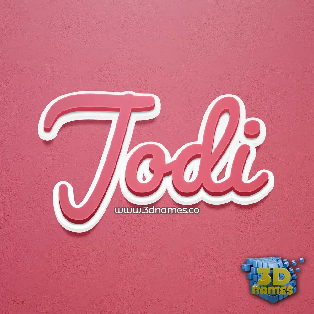 jodi in Red Scribble style - 3D name wallpaper jodi in Red Scribble style - 3D name wallpaper