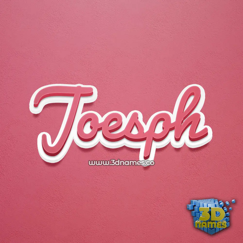 joesph in Red Scribble style - 3D name wallpaper joesph in Red Scribble style - 3D name wallpaper