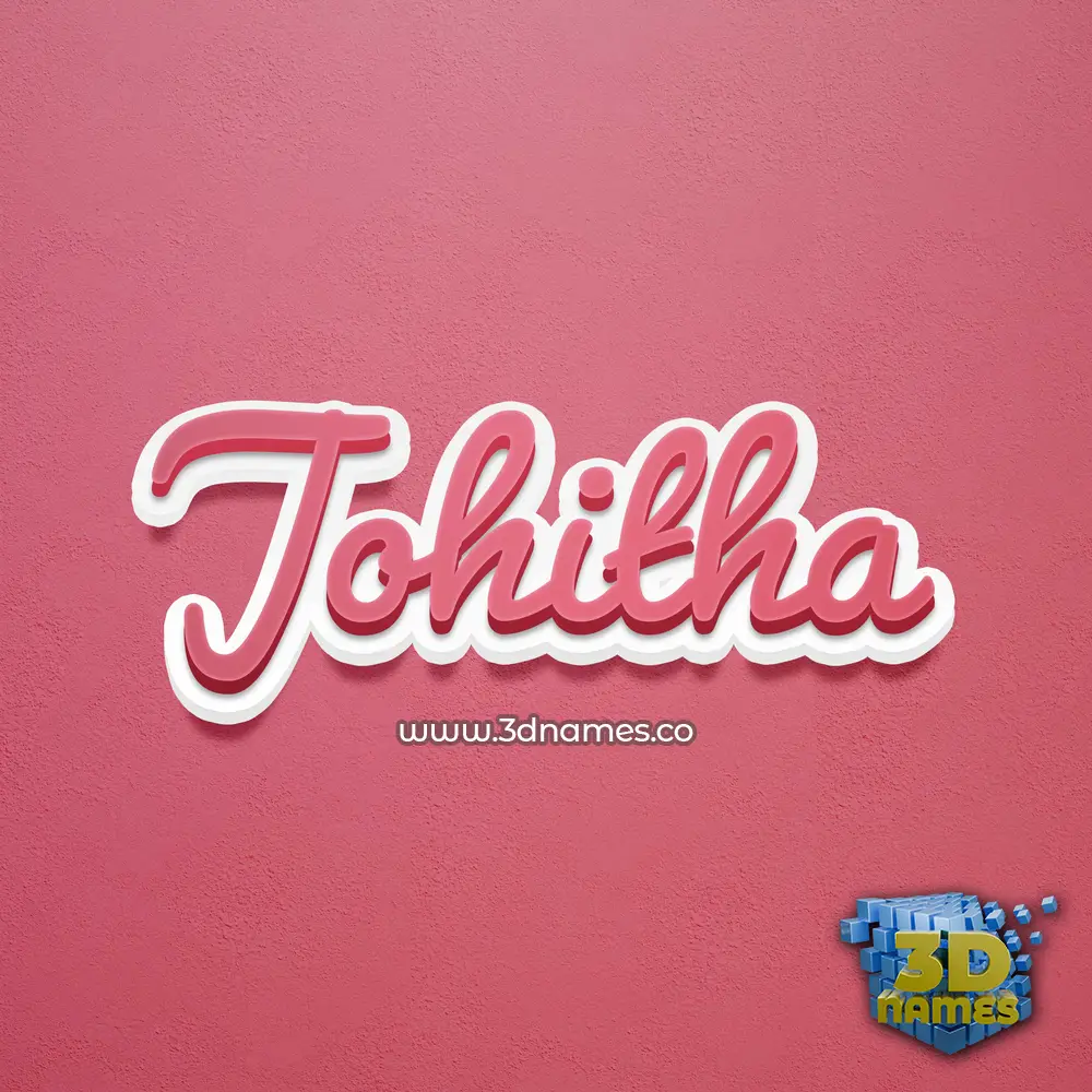 johitha in Red Scribble style - 3D name wallpaper johitha in Red Scribble style - 3D name wallpaper