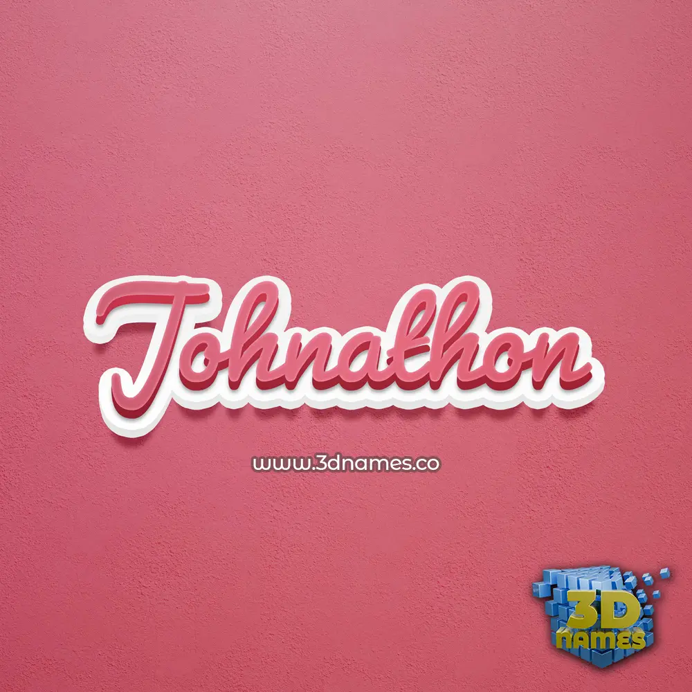 johnathon in Red Scribble style - 3D name wallpaper johnathon in Red Scribble style - 3D name wallpaper
