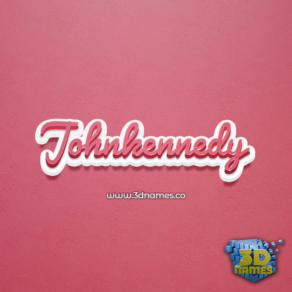 johnkennedy in Red Scribble style - 3D name wallpaper johnkennedy in Red Scribble style - 3D name wallpaper