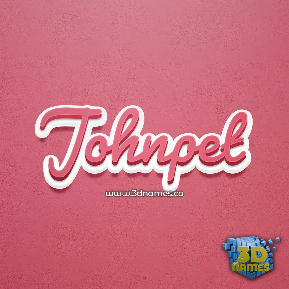 johnpet in Red Scribble style - 3D name wallpaper johnpet in Red Scribble style - 3D name wallpaper
