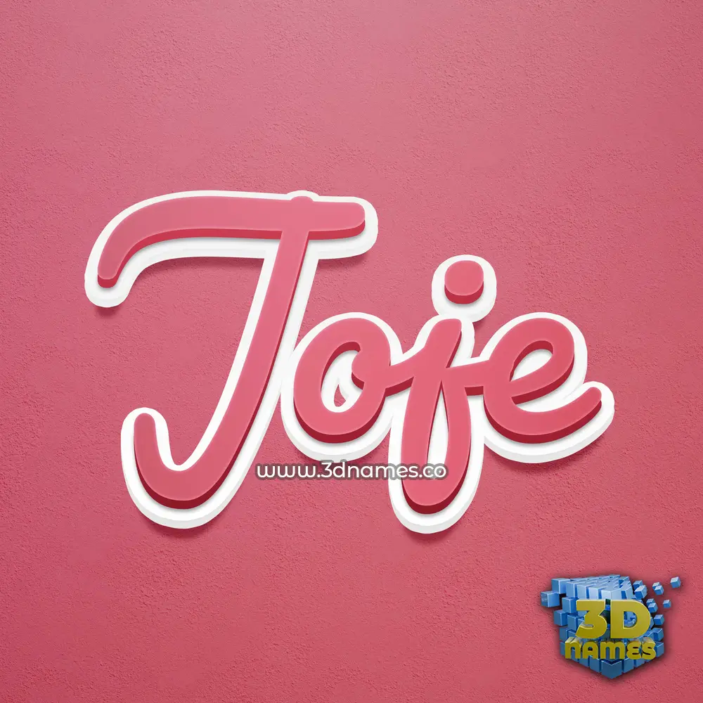 joje in Red Scribble style - 3D name wallpaper joje in Red Scribble style - 3D name wallpaper