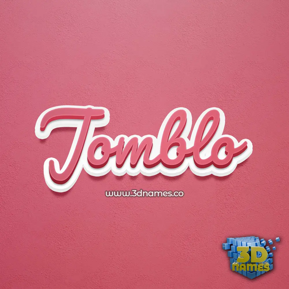 jomblo in Red Scribble style - 3D name wallpaper jomblo in Red Scribble style - 3D name wallpaper