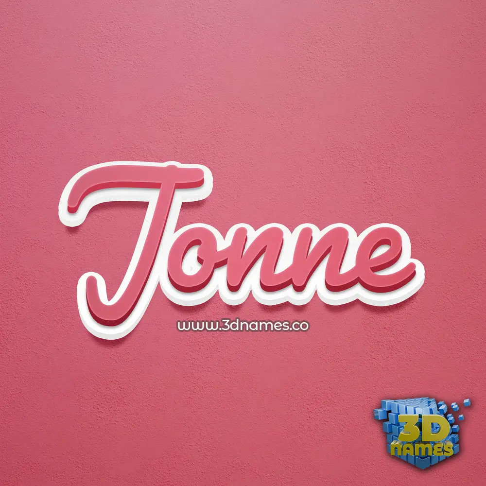 jonne in Red Scribble style - 3D name wallpaper jonne in Red Scribble style - 3D name wallpaper