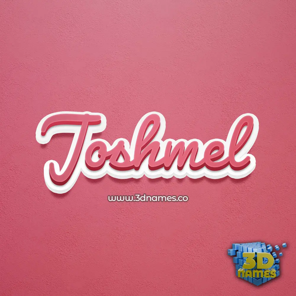 joshmel in Red Scribble style - 3D name wallpaper joshmel in Red Scribble style - 3D name wallpaper