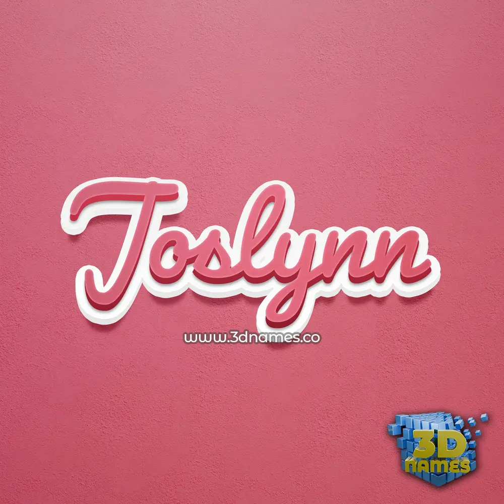 joslynn in Red Scribble style - 3D name wallpaper joslynn in Red Scribble style - 3D name wallpaper