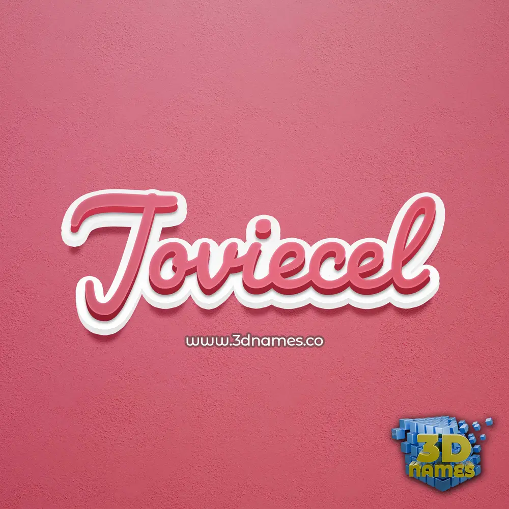 joviecel in Red Scribble style - 3D name wallpaper joviecel in Red Scribble style - 3D name wallpaper