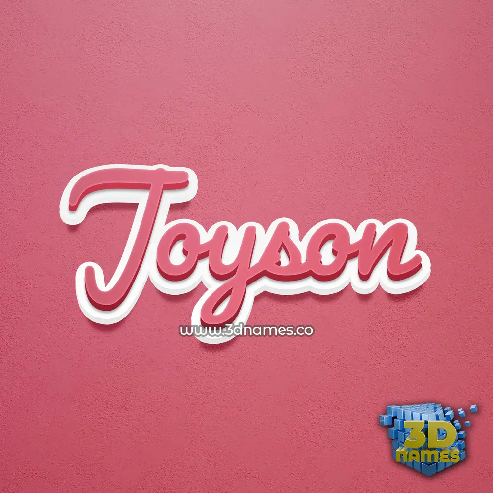 joyson in Red Scribble style - 3D name wallpaper joyson in Red Scribble style - 3D name wallpaper