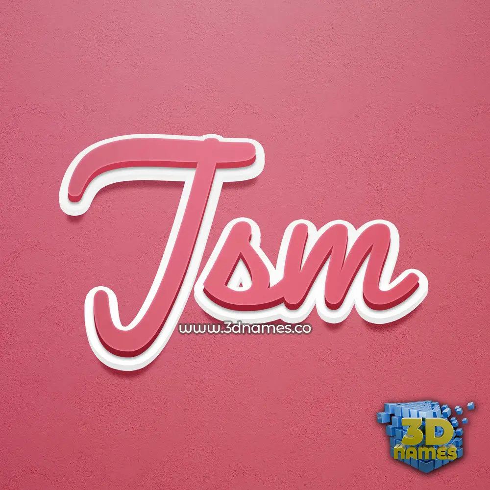 jsm in Red Scribble style - 3D name wallpaper jsm in Red Scribble style - 3D name wallpaper