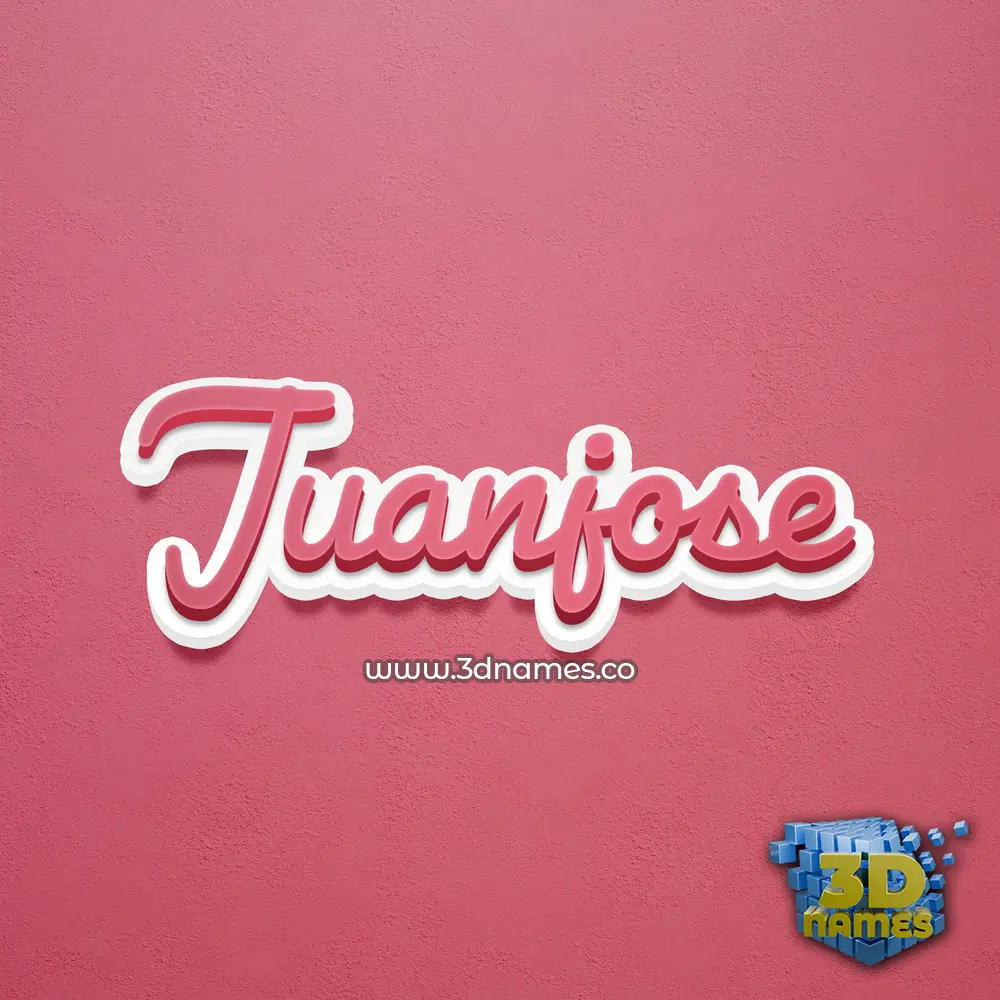 juanjose in Red Scribble style - 3D name wallpaper