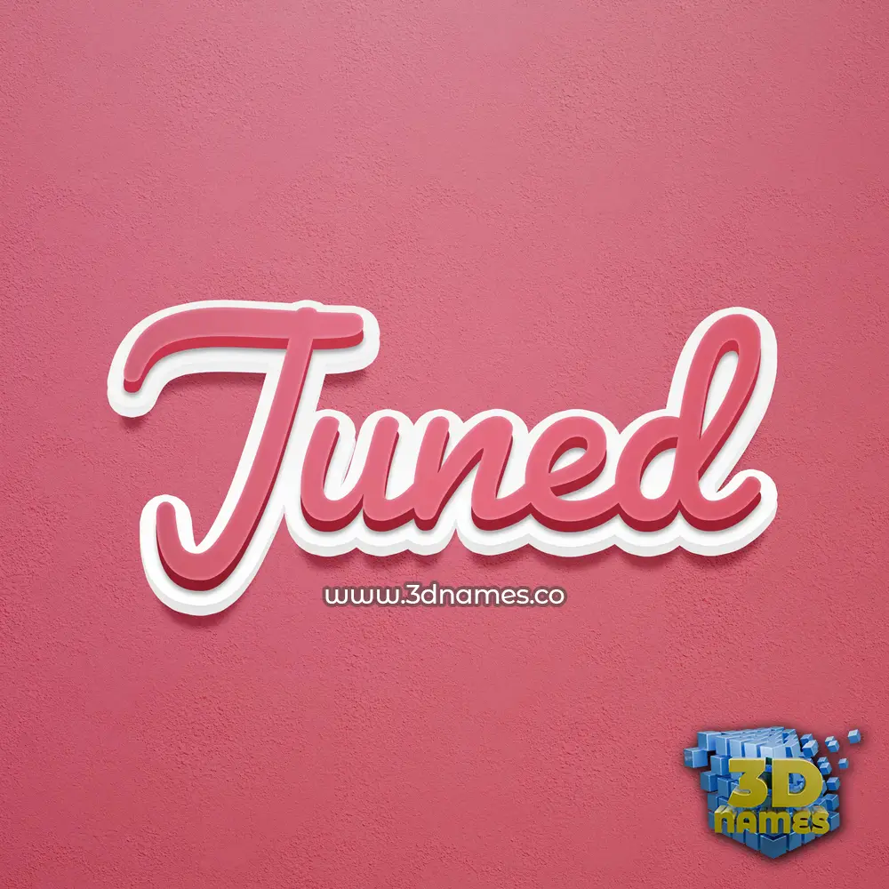 juned in Red Scribble style - 3D name wallpaper juned in Red Scribble style - 3D name wallpaper