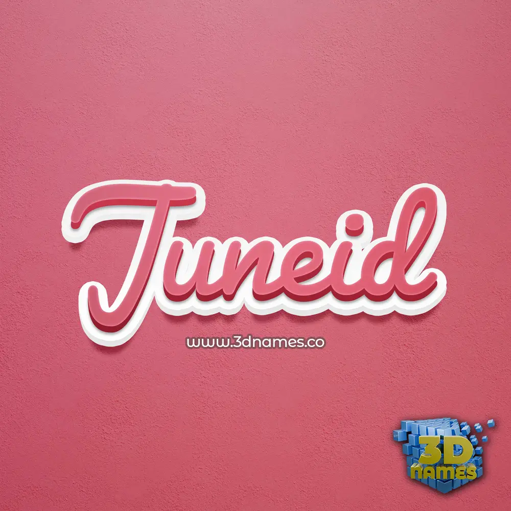 juneid in Red Scribble style - 3D name wallpaper juneid in Red Scribble style - 3D name wallpaper