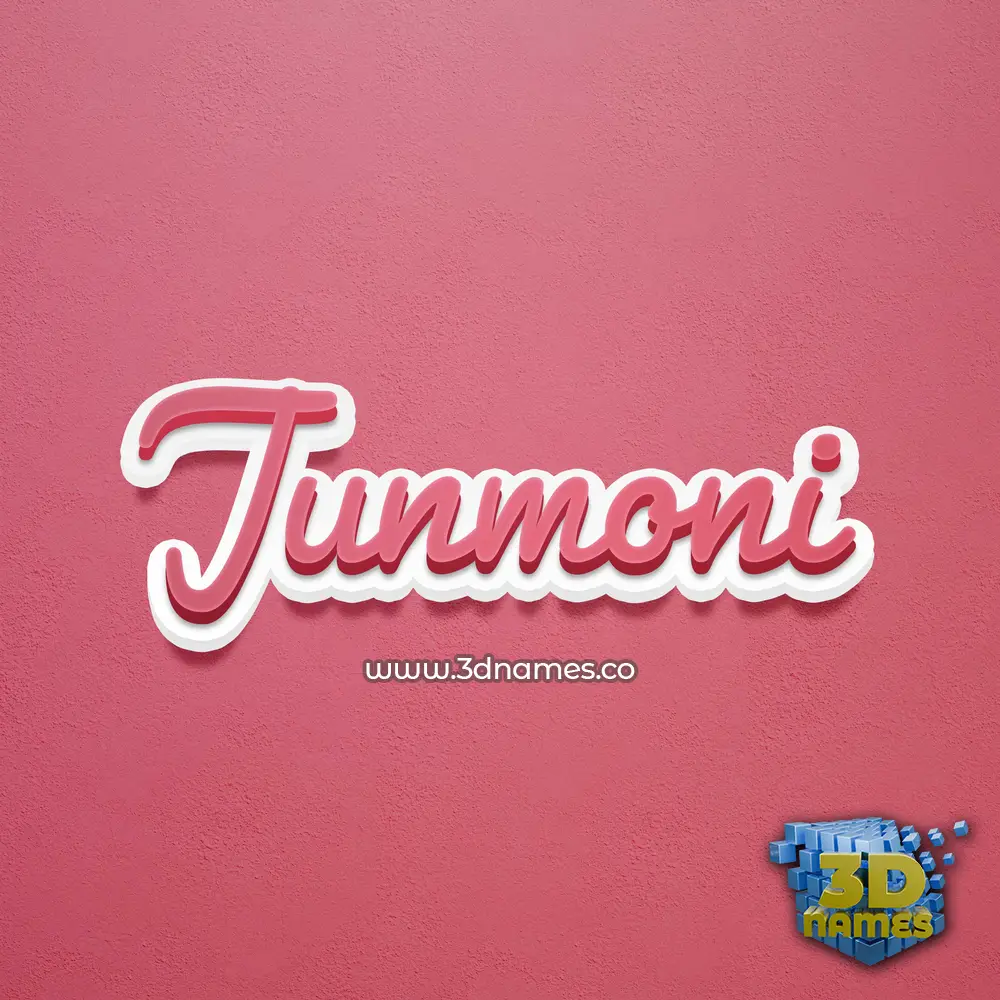 junmoni in Red Scribble style - 3D name wallpaper junmoni in Red Scribble style - 3D name wallpaper