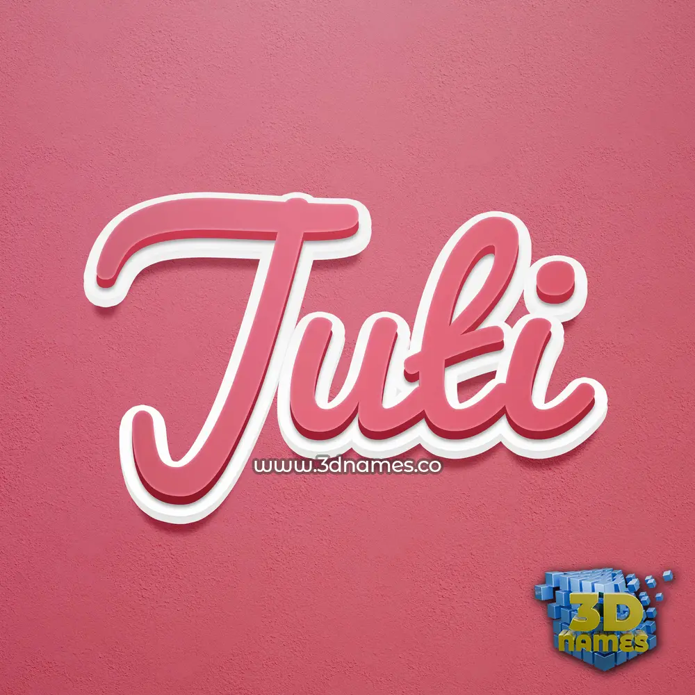juti in Red Scribble style - 3D name wallpaper juti in Red Scribble style - 3D name wallpaper