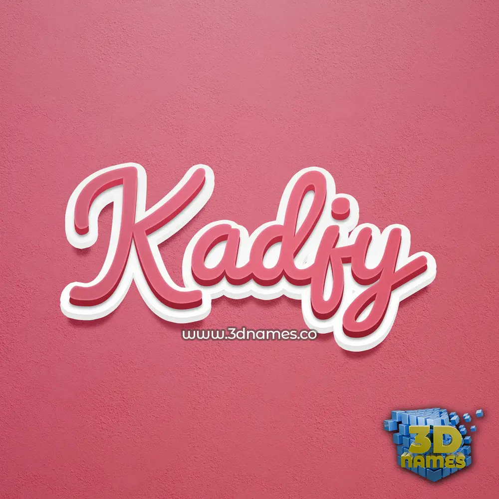 kadjy in Red Scribble style - 3D name wallpaper kadjy in Red Scribble style - 3D name wallpaper