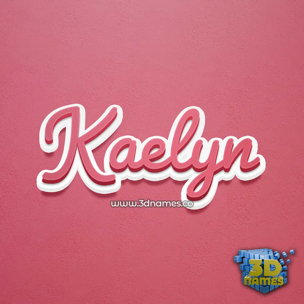 kaelyn in Red Scribble style - 3D name wallpaper kaelyn in Red Scribble style - 3D name wallpaper