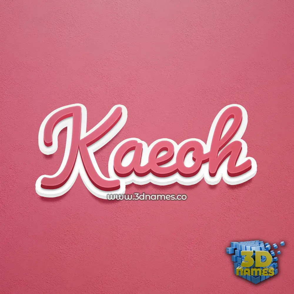 kaeoh in Red Scribble style - 3D name wallpaper kaeoh in Red Scribble style - 3D name wallpaper