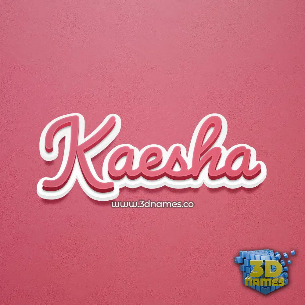 kaesha in Red Scribble style - 3D name wallpaper kaesha in Red Scribble style - 3D name wallpaper