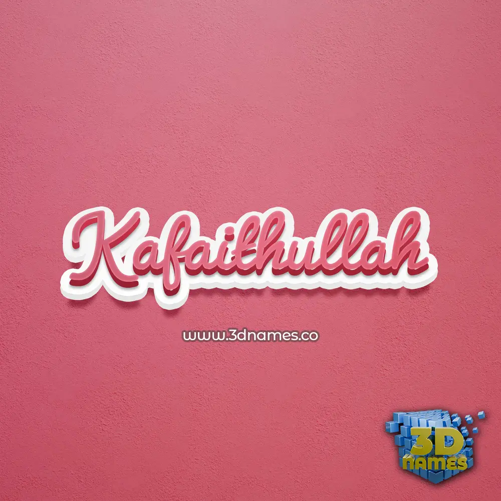 kafaithullah in Red Scribble style - 3D name wallpaper kafaithullah in Red Scribble style - 3D name wallpaper