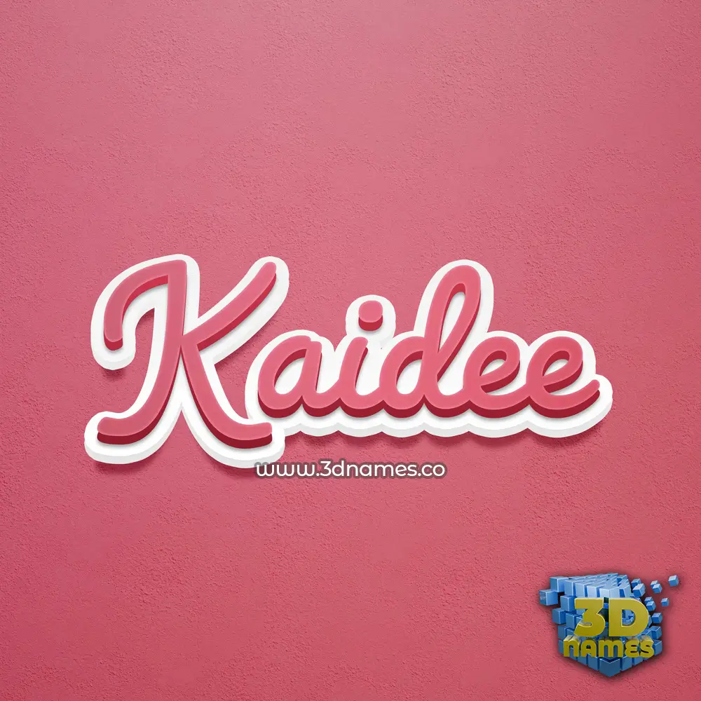 kaidee in Red Scribble style - 3D name wallpaper kaidee in Red Scribble style - 3D name wallpaper