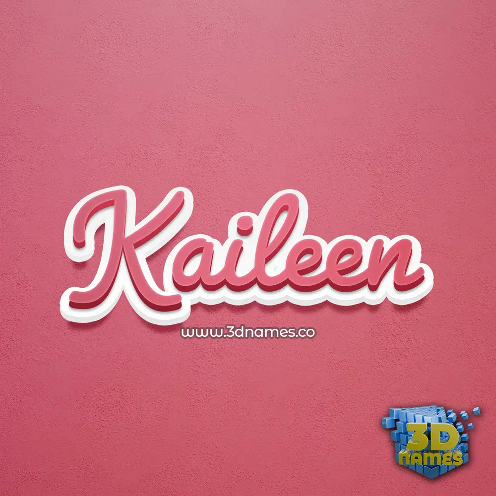 kaileen in Red Scribble style - 3D name wallpaper kaileen in Red Scribble style - 3D name wallpaper
