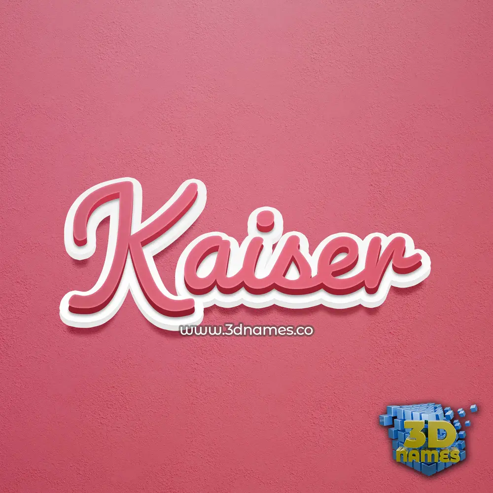 kaiser in Red Scribble style - 3D name wallpaper kaiser in Red Scribble style - 3D name wallpaper