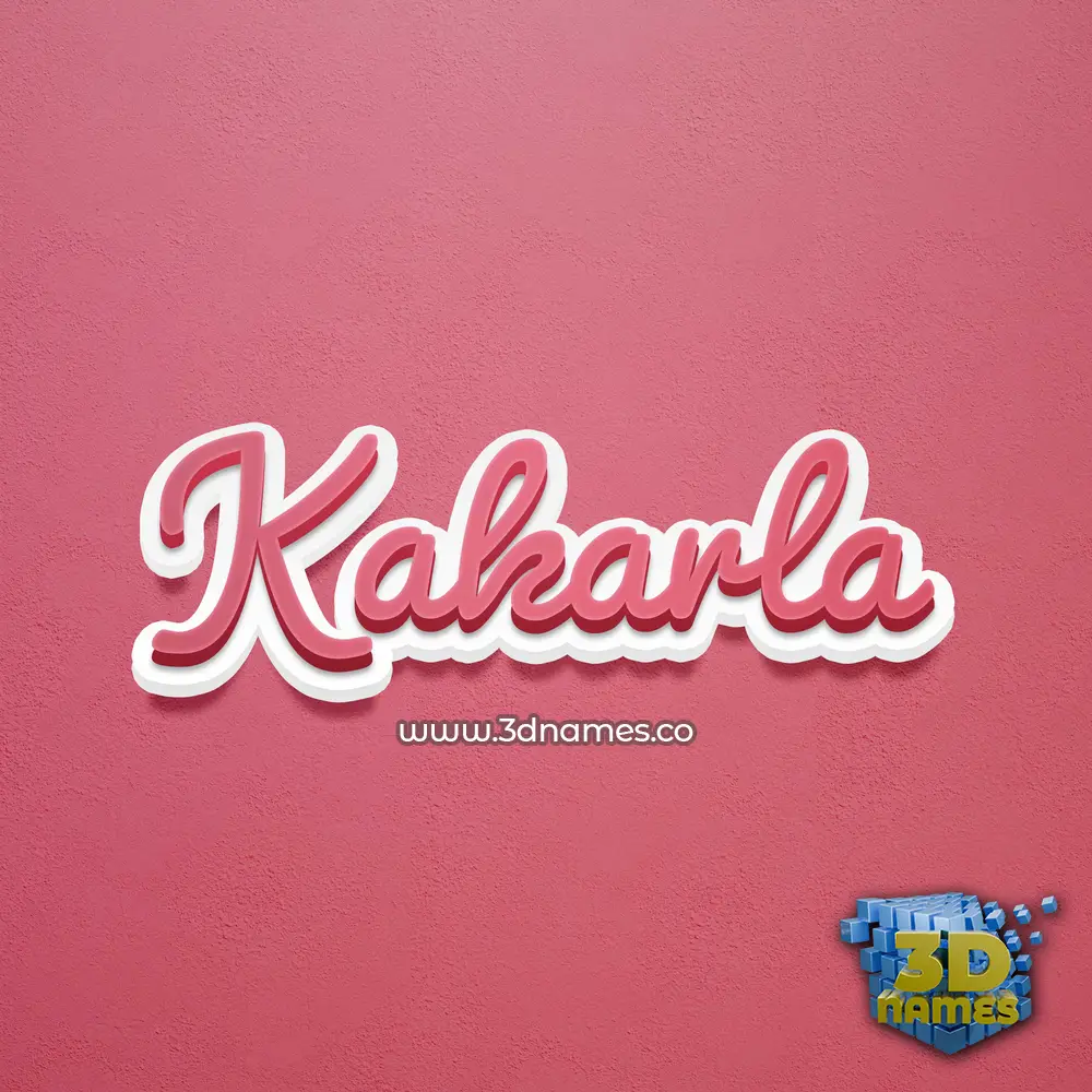 kakarla in Red Scribble style - 3D name wallpaper kakarla in Red Scribble style - 3D name wallpaper