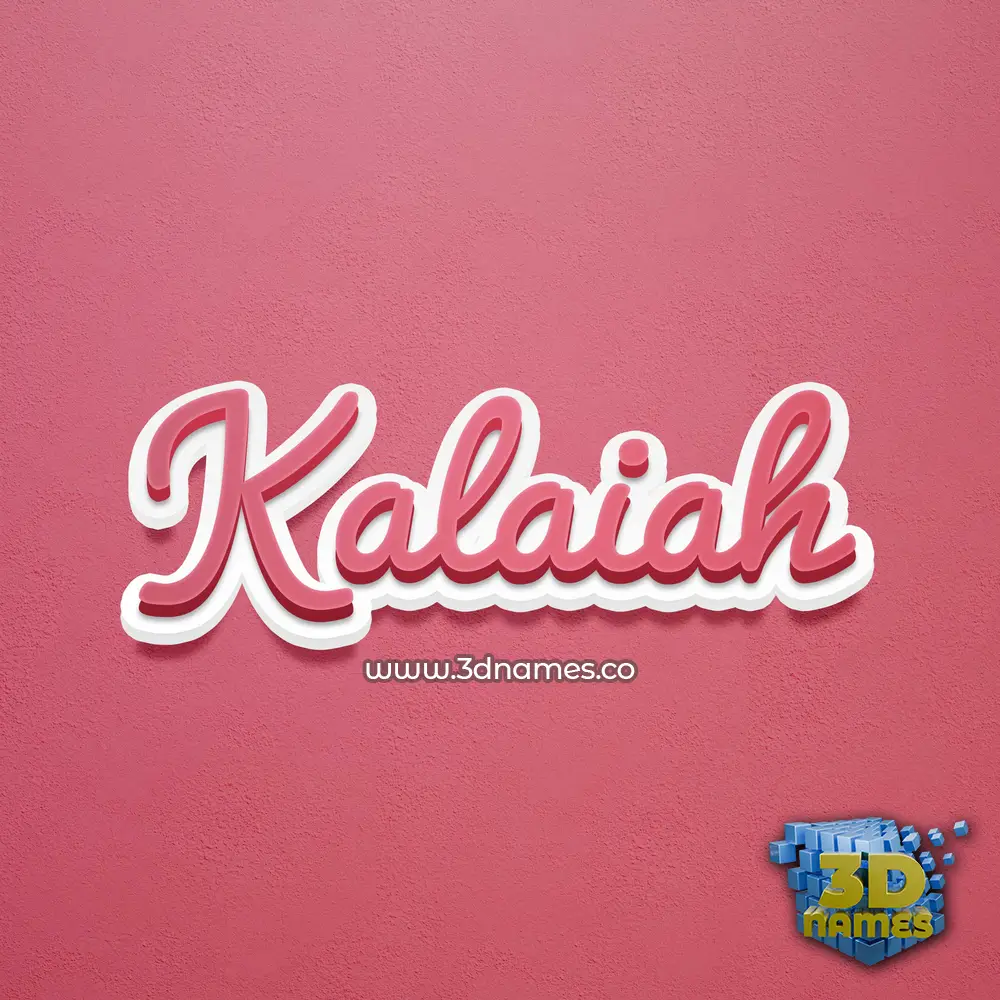 kalaiah in Red Scribble style - 3D name wallpaper kalaiah in Red Scribble style - 3D name wallpaper