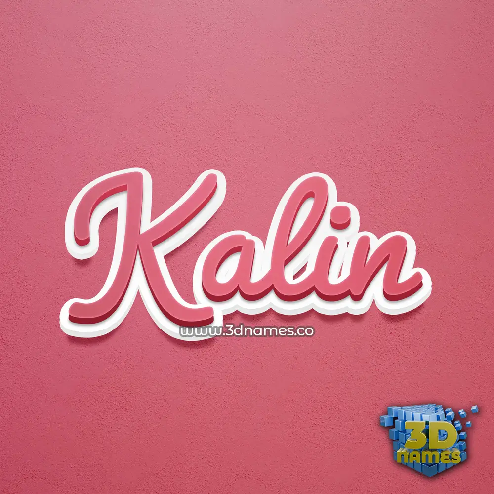 kalin in Red Scribble style - 3D name wallpaper kalin in Red Scribble style - 3D name wallpaper