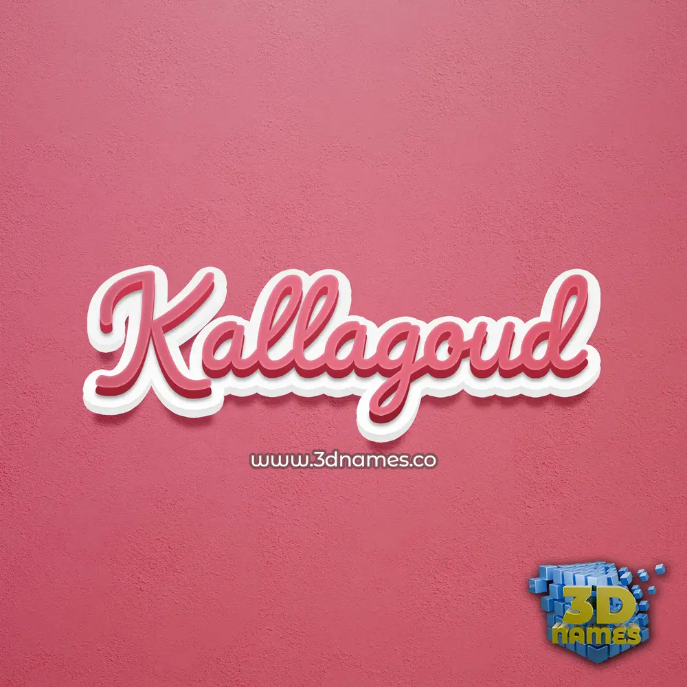 kallagoud in Red Scribble style - 3D name wallpaper kallagoud in Red Scribble style - 3D name wallpaper