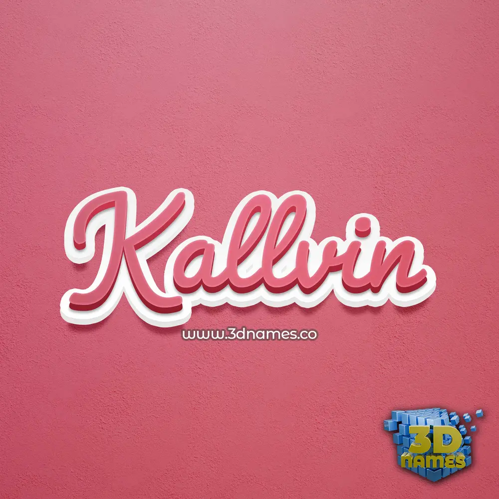 kallvin in Red Scribble style - 3D name wallpaper kallvin in Red Scribble style - 3D name wallpaper