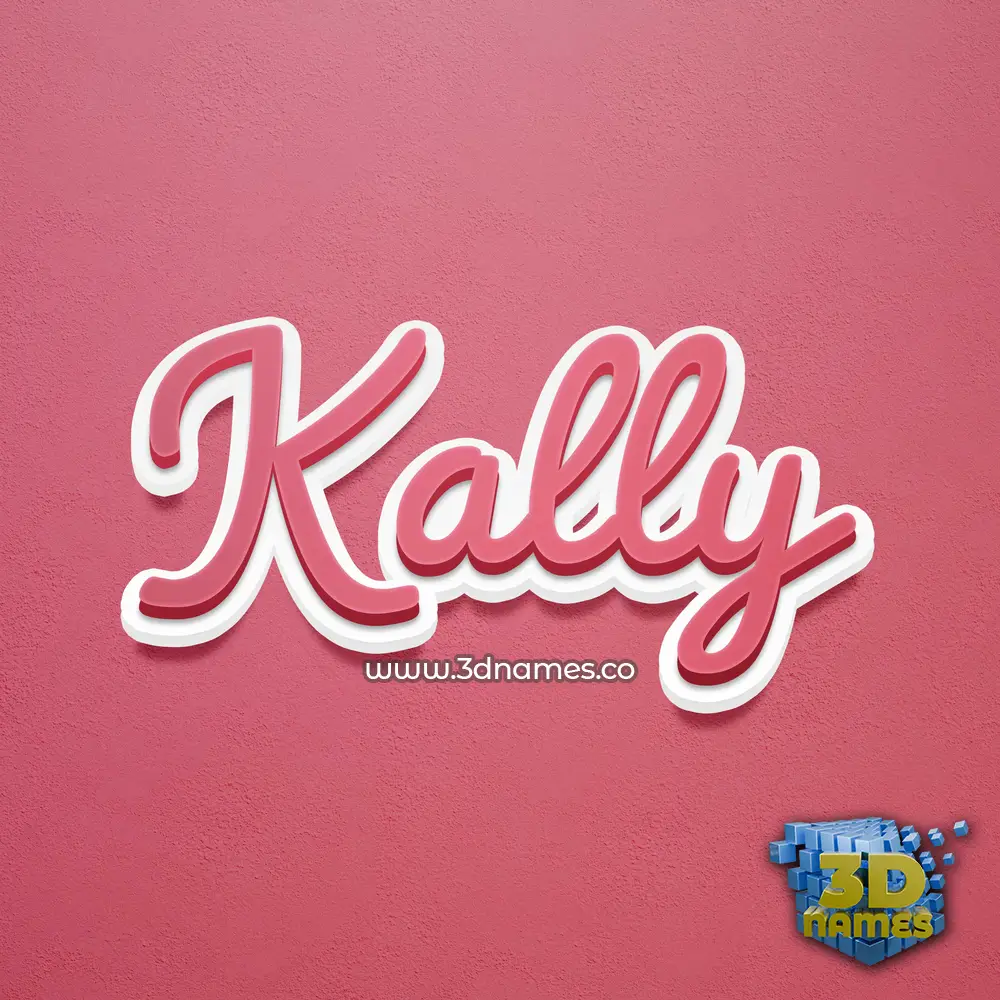 kally in Red Scribble style - 3D name wallpaper kally in Red Scribble style - 3D name wallpaper