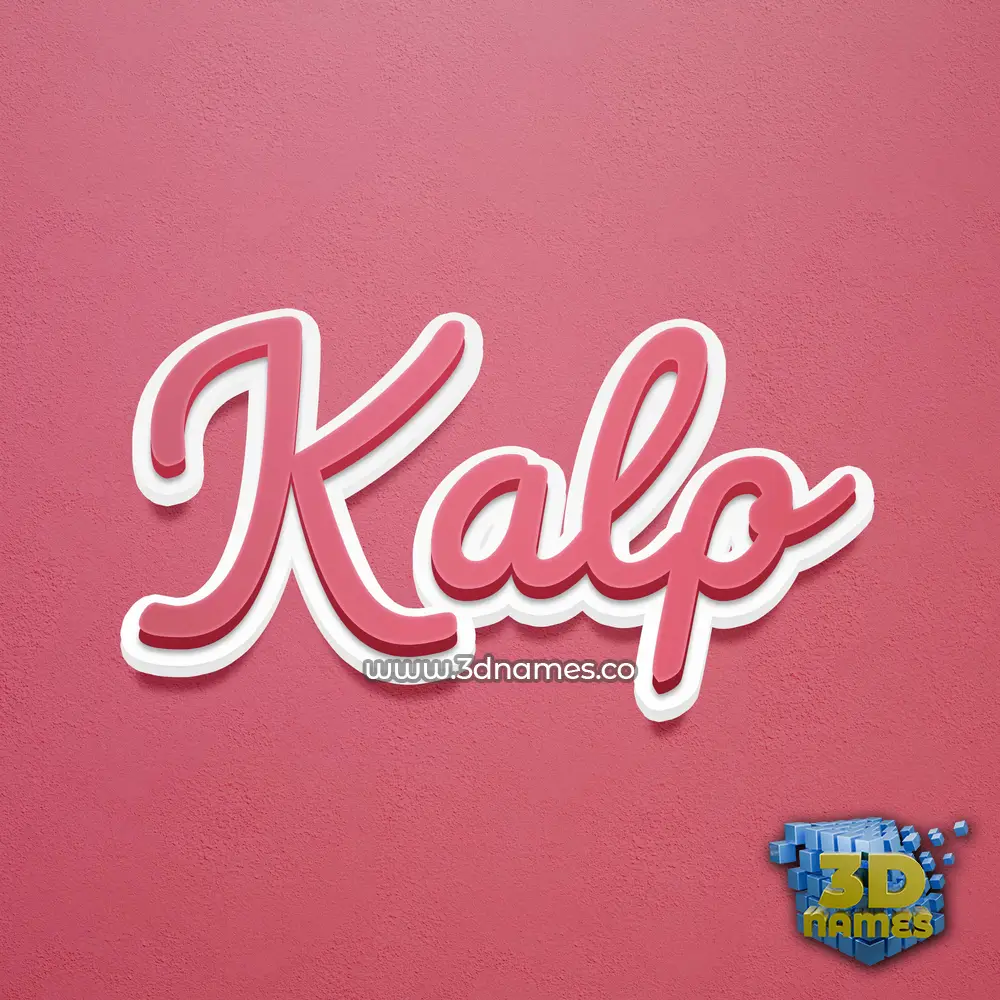 kalp in Red Scribble style - 3D name wallpaper kalp in Red Scribble style - 3D name wallpaper