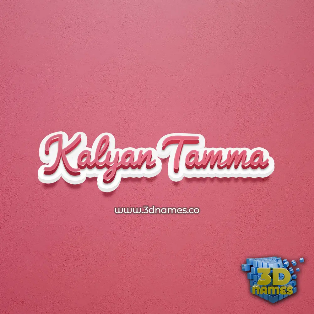 kalyan tamma in Red Scribble style - 3D name wallpaper kalyan tamma in Red Scribble style - 3D name wallpaper