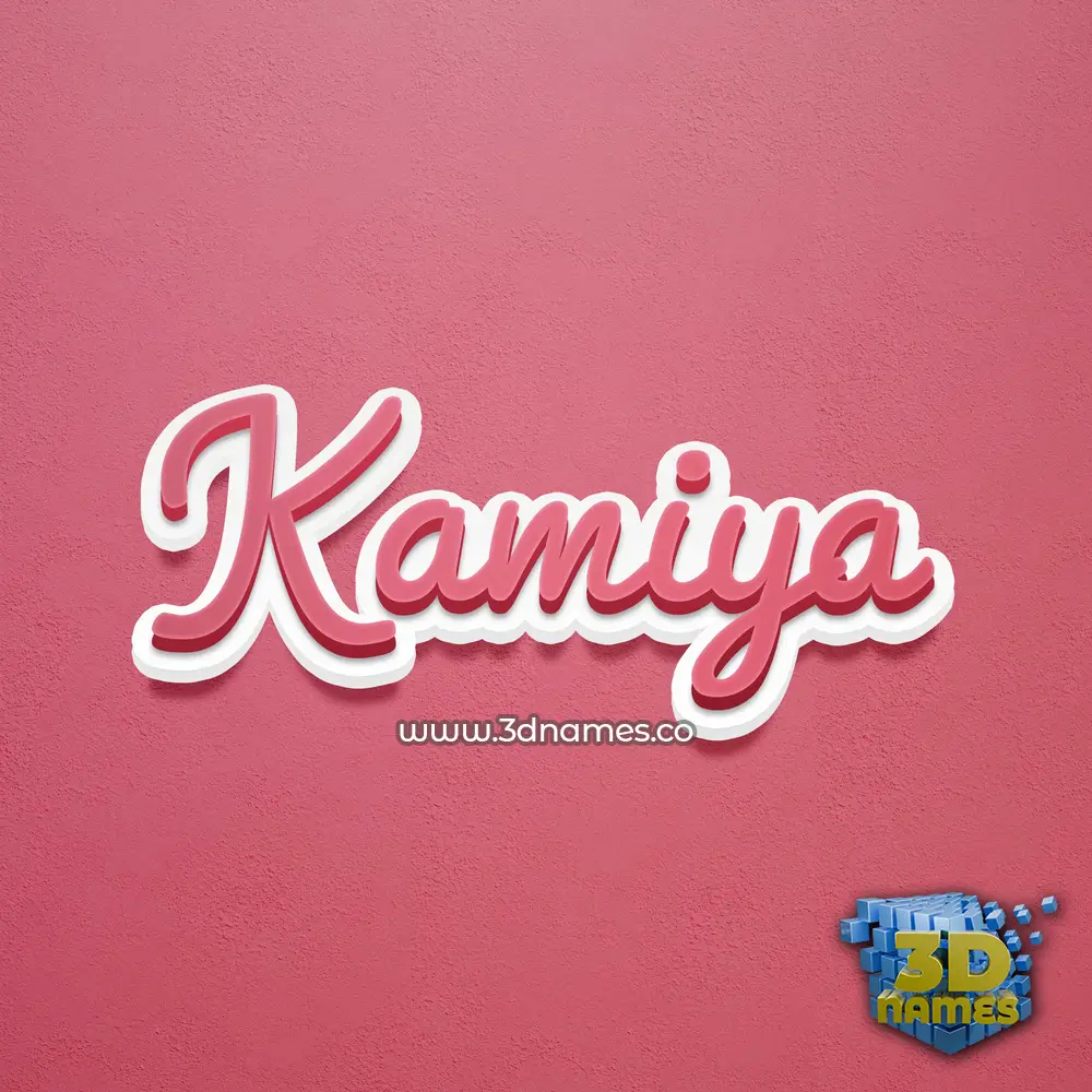 kamiya in Red Scribble style - 3D name wallpaper kamiya in Red Scribble style - 3D name wallpaper