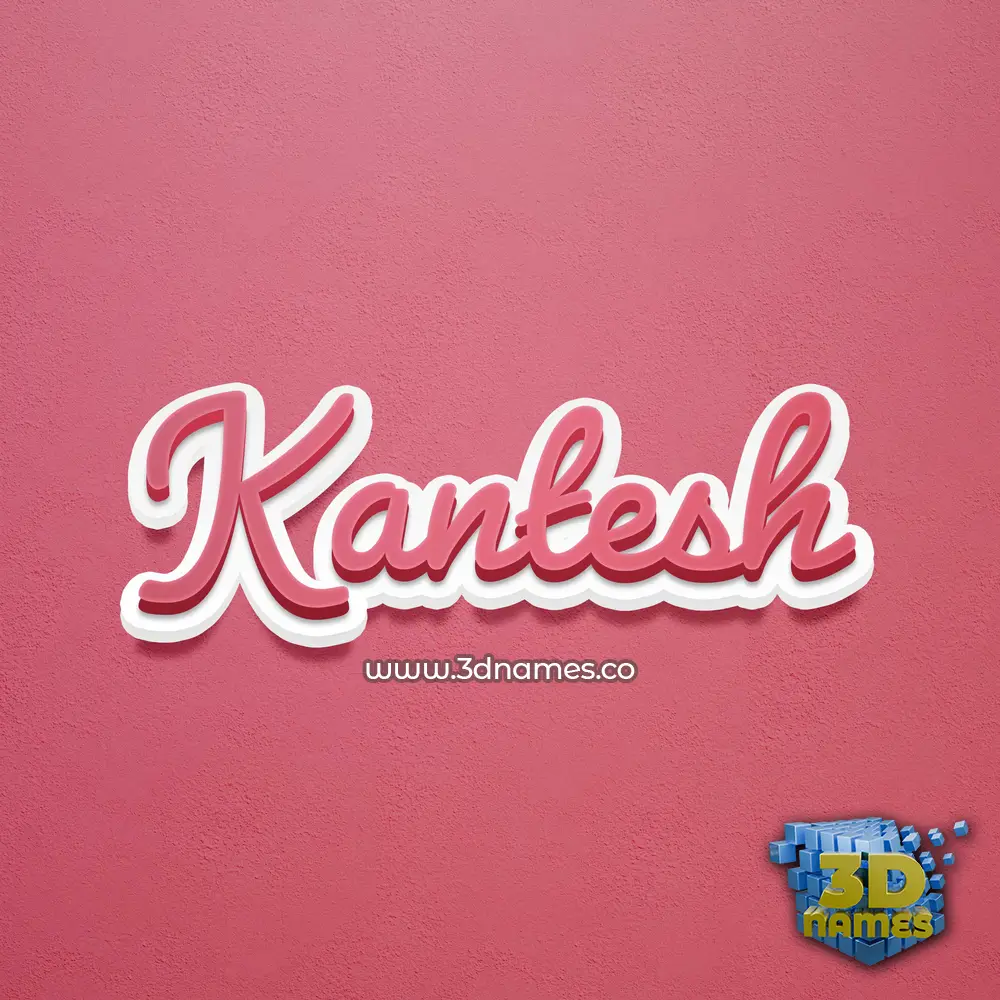 kantesh in Red Scribble style - 3D name wallpaper kantesh in Red Scribble style - 3D name wallpaper