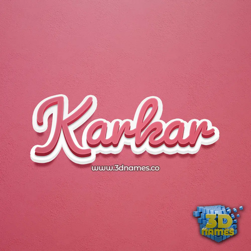 karkar in Red Scribble style - 3D name wallpaper karkar in Red Scribble style - 3D name wallpaper