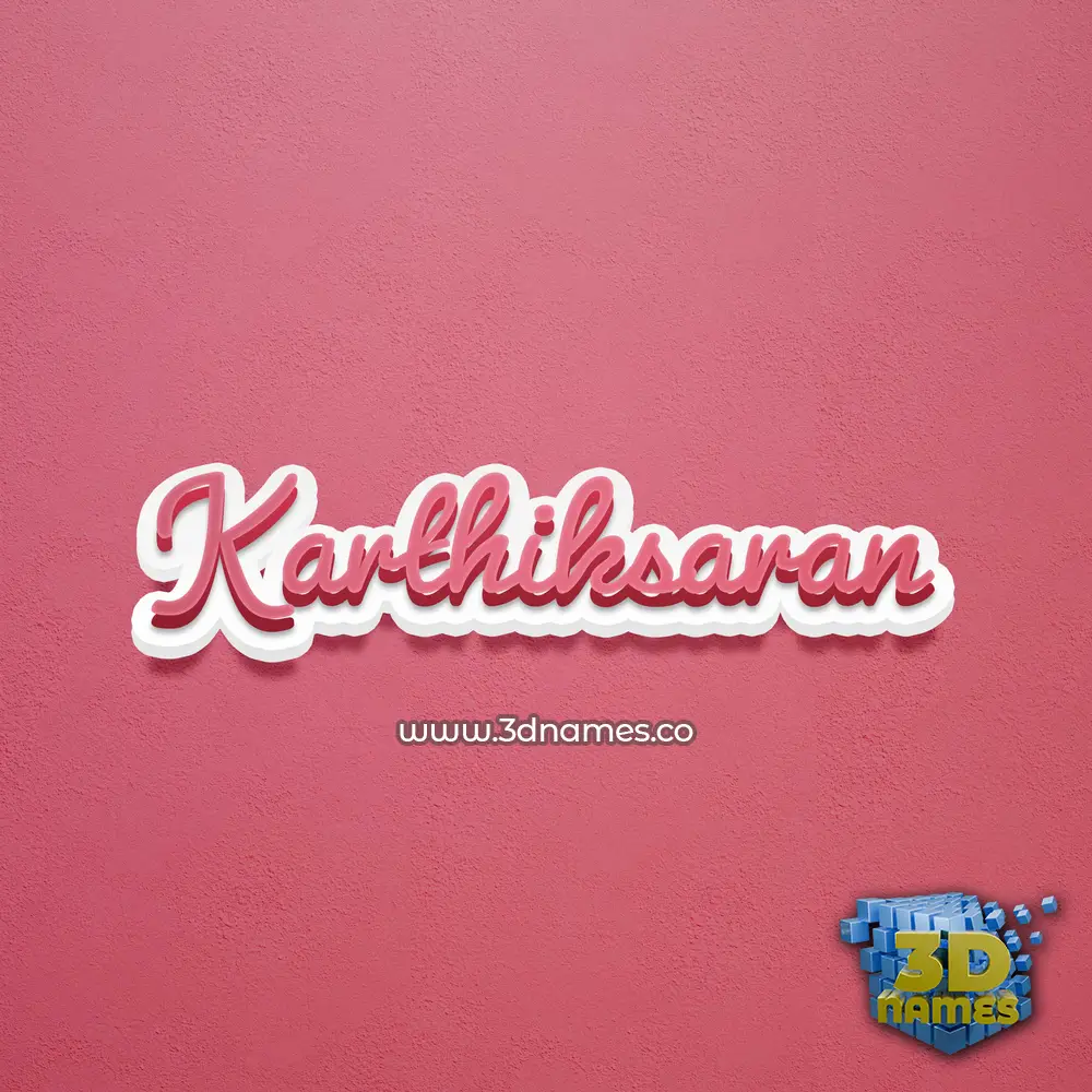 karthiksaran in Red Scribble style - 3D name wallpaper karthiksaran in Red Scribble style - 3D name wallpaper