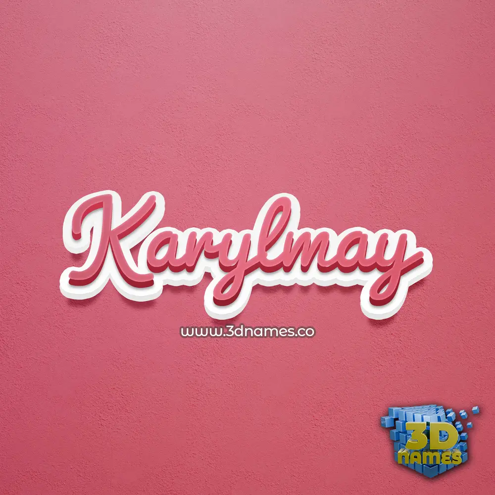 karylmay in Red Scribble style - 3D name wallpaper karylmay in Red Scribble style - 3D name wallpaper