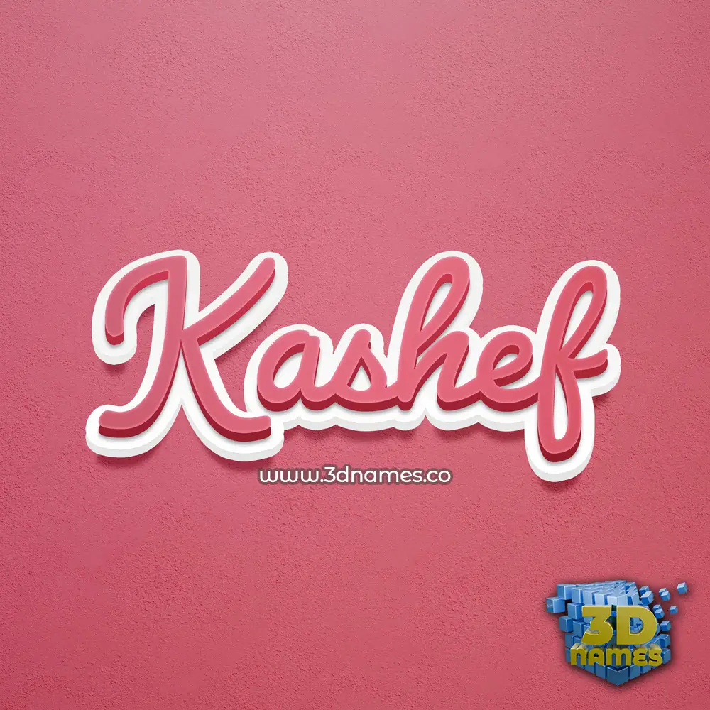 kashef in Red Scribble style - 3D name wallpaper kashef in Red Scribble style - 3D name wallpaper