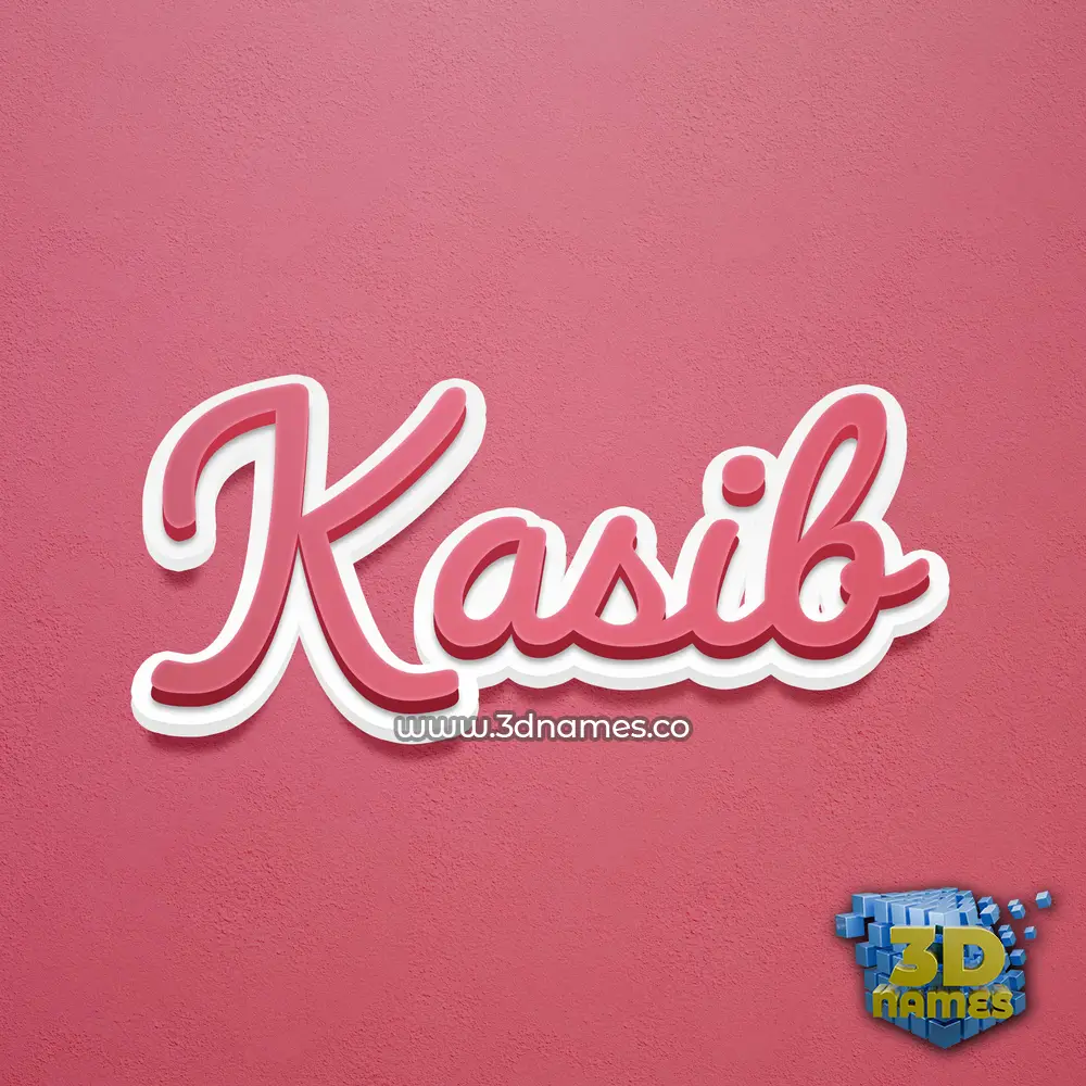 kasib in Red Scribble style - 3D name wallpaper kasib in Red Scribble style - 3D name wallpaper