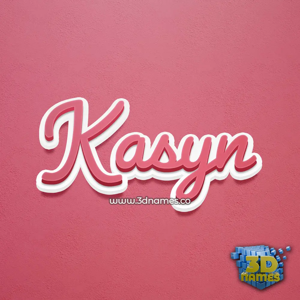 kasyn in Red Scribble style - 3D name wallpaper kasyn in Red Scribble style - 3D name wallpaper