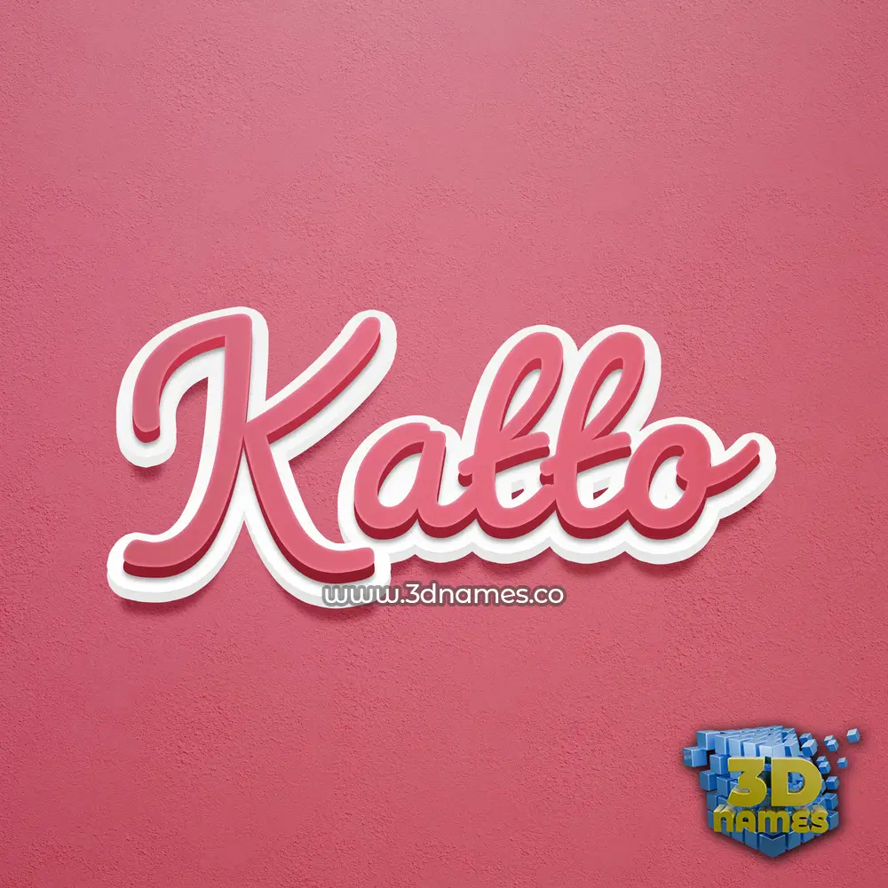 katto in Red Scribble style - 3D name wallpaper katto in Red Scribble style - 3D name wallpaper