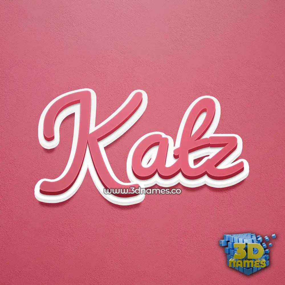 katz in Red Scribble style - 3D name wallpaper katz in Red Scribble style - 3D name wallpaper