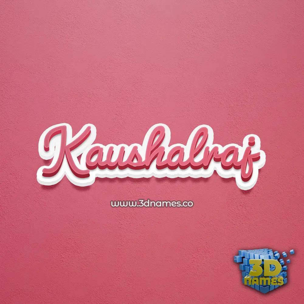 kaushalraj in Red Scribble style - 3D name wallpaper kaushalraj in Red Scribble style - 3D name wallpaper